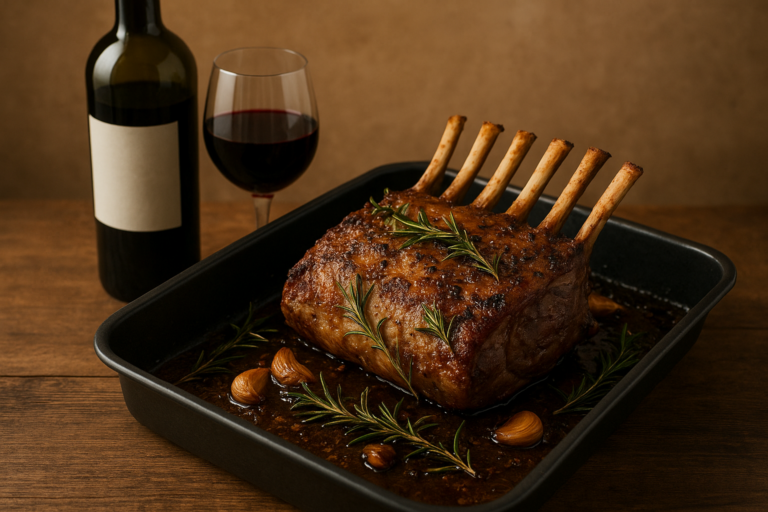 Lamsracks uit de oven met rozemarijn en knoflook: welke wijn past erbij?