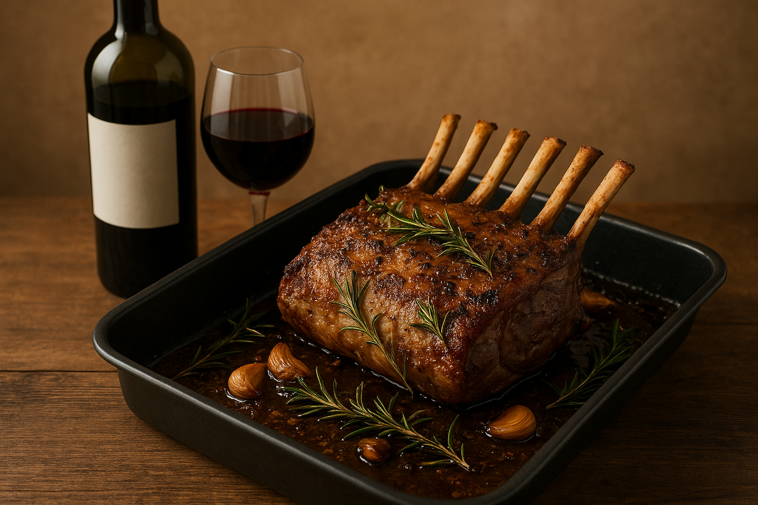 Lamsracks uit de oven met rozemarijn en knoflook: welke wijn past erbij?