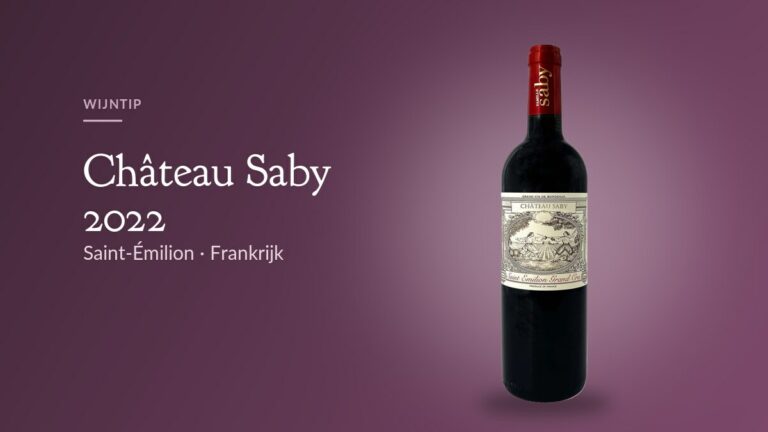 Fles Château Saby 2022, Saint-Émilion Grand Cru van Famille Saby
