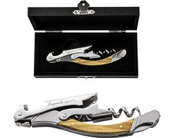 Laguiole Style de Vie Kurkentrekker - in giftbox - Olijfhout