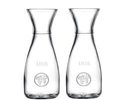 Glazen Waterkaraf - 2 stuks - 1L