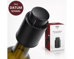 Vestifex® Wijn Vacuumpomp met Datumschaal - Wijnstopper - Wijn Vacuüm pomp - Flessen Stop - Champagne Stopper