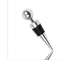 2x Wijnstopper - Vacuüm sealer - Wijnfles afsluiter - Wijndop - Wijnfles stop - Zilverkleurig - Jonyx