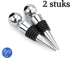 *** 2x Premium Wijnafsluiters - Wijnstoppers - Flesafsluiters - Wijndoppen - 2 stuks - Heble® ***