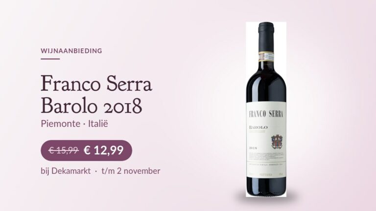 Fles Franco Serra Barolo 2018