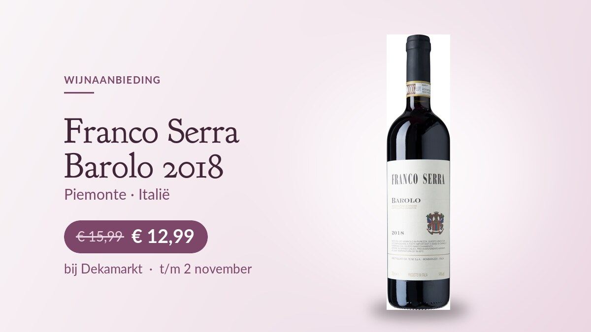 Fles Franco Serra Barolo 2018