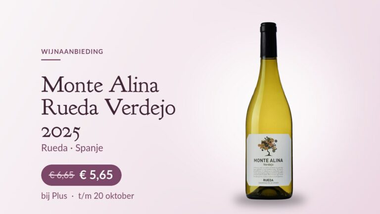Fles Monte Alina Rueda Verdejo 2025 van Bodegas Álvarez y Díez, in de aanbieding bij Plus